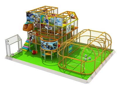Suave gimnasio en el interior de la jungla para niños, precio de equipo en el área de juegos de interior con descuento, área de juegos para niños en el interior TQ-TQB180316-G2